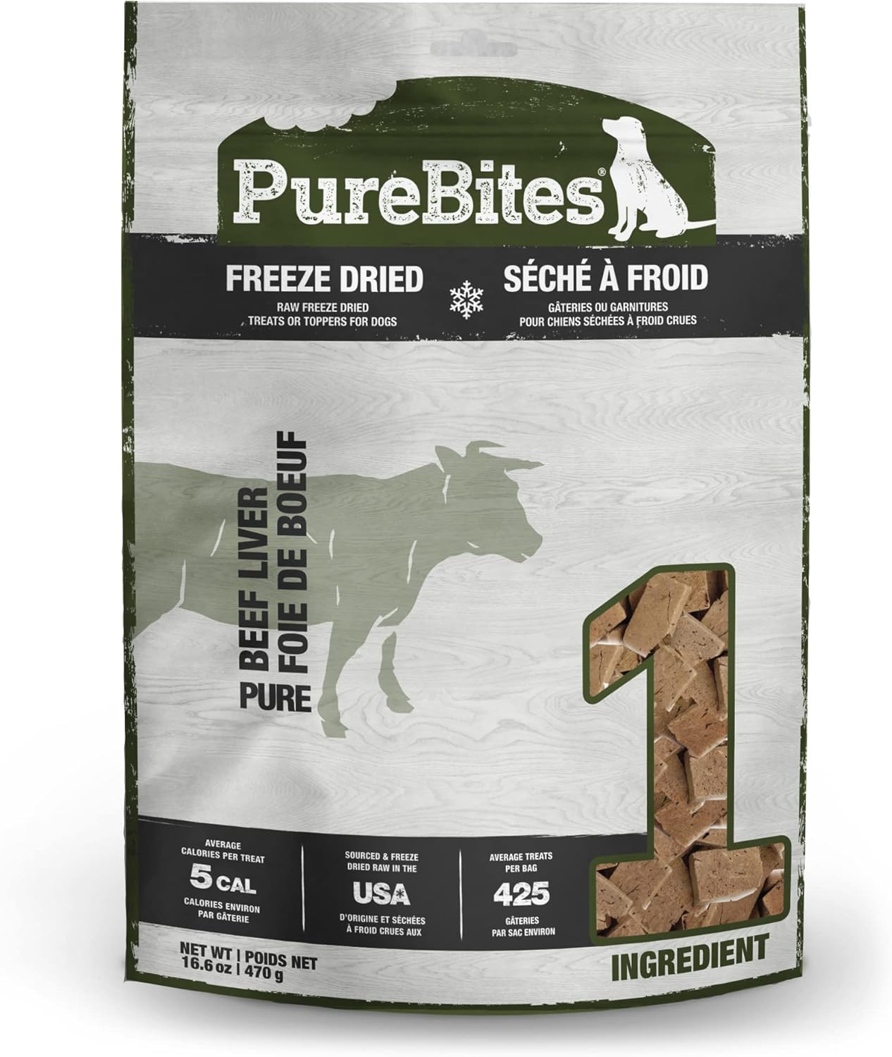 PureBites Beef Liver Freeze-Dried Dog Treats