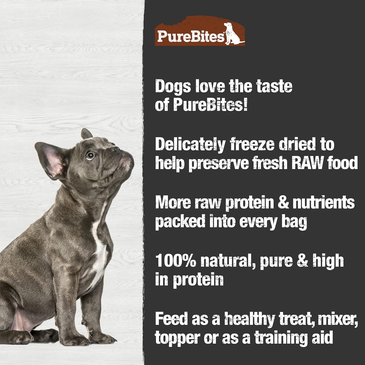 PureBites Turkey Freeze Dried Dog Treats 2.47 oz.