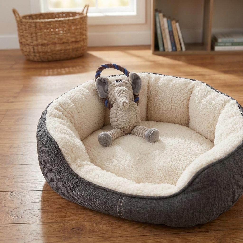 WOOZAPET Rope Dog Toy with Combination of Plush Stuffed Animal