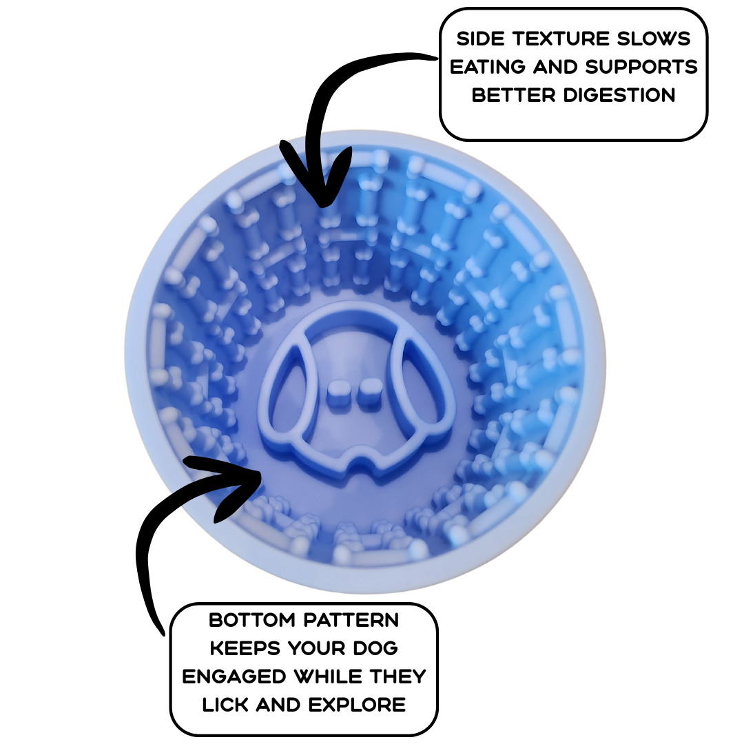 WOOZAPET Buddy Bowl Dog Slow Feeder Lick Bowl