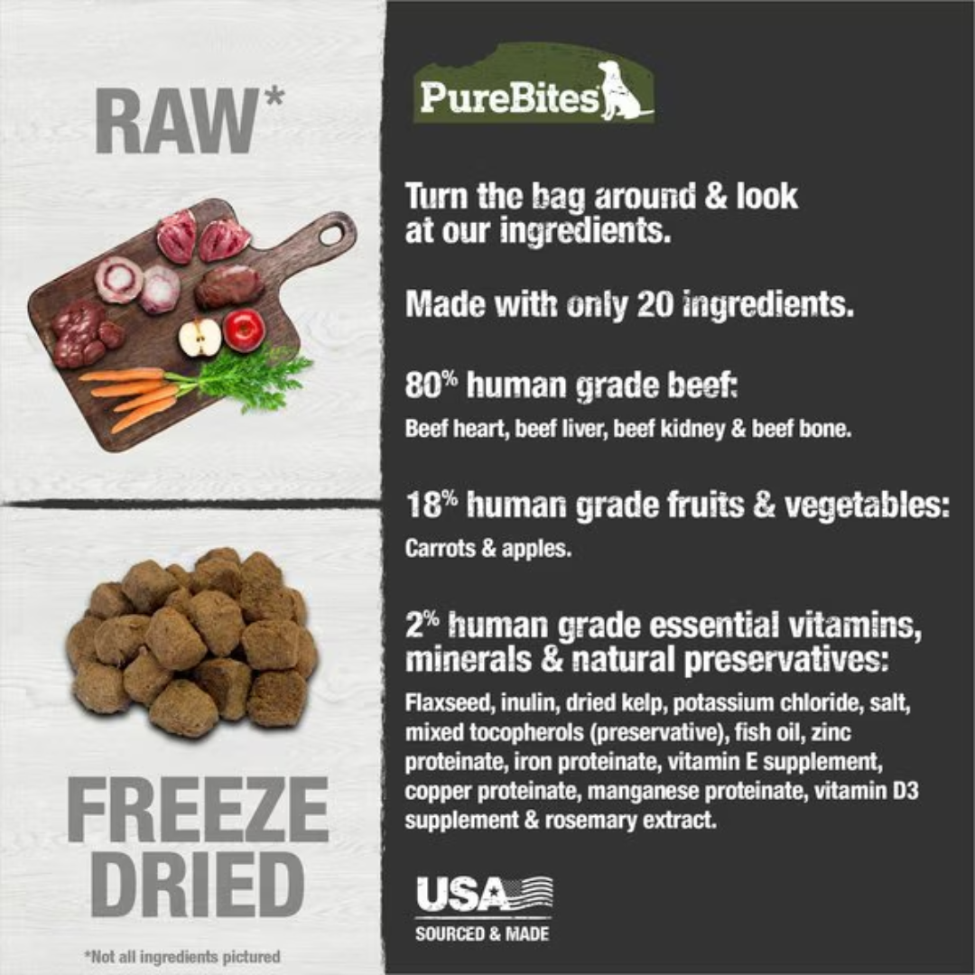 PureBites Dog Food Topper Beef Recipe 3 oz.