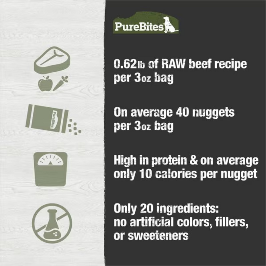 PureBites Dog Food Topper Beef Recipe 3 oz.