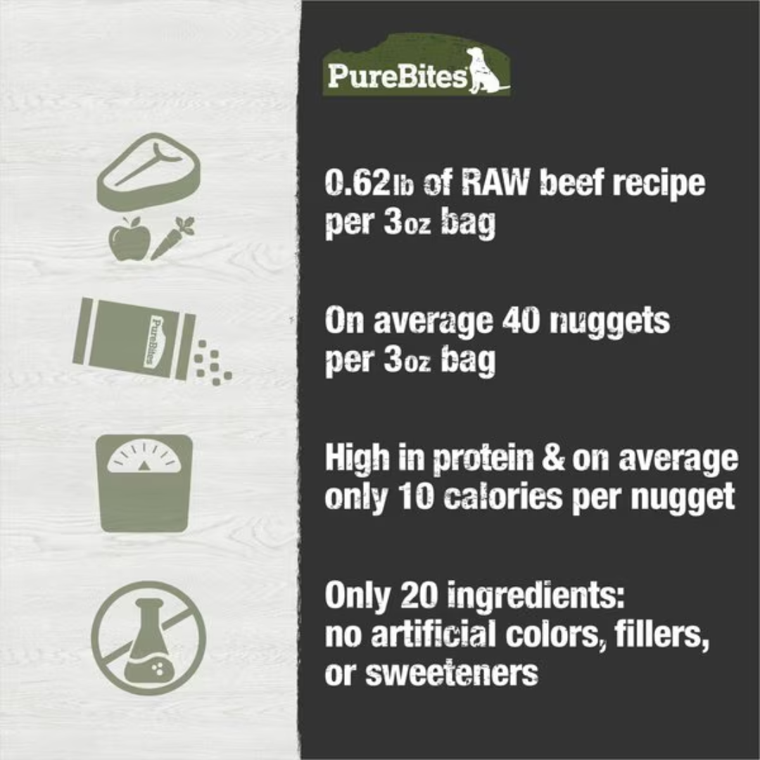 PureBites Dog Food Topper Beef Recipe 3 oz.