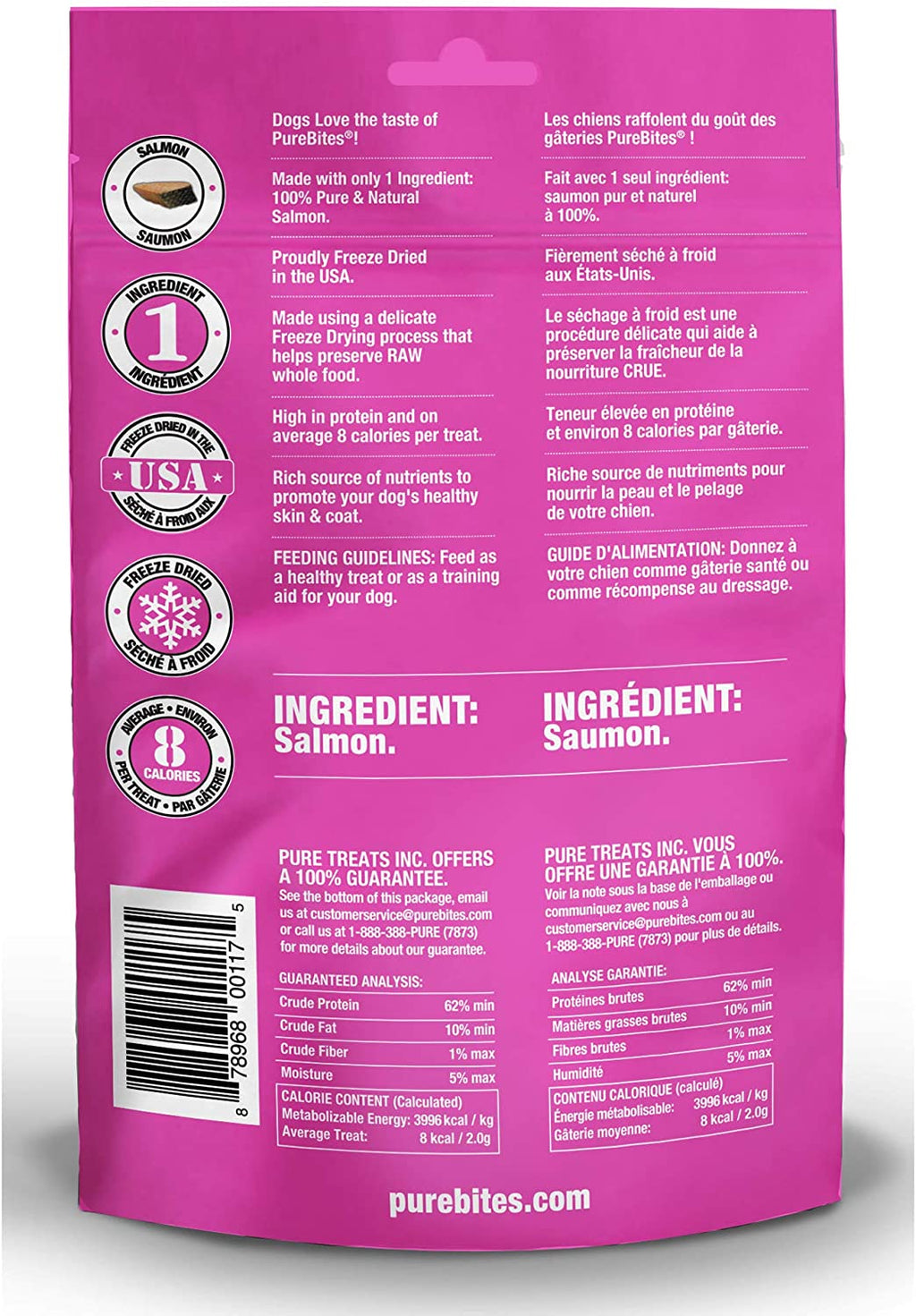 PureBites Freeze-Dried Salmon Dog Treats
