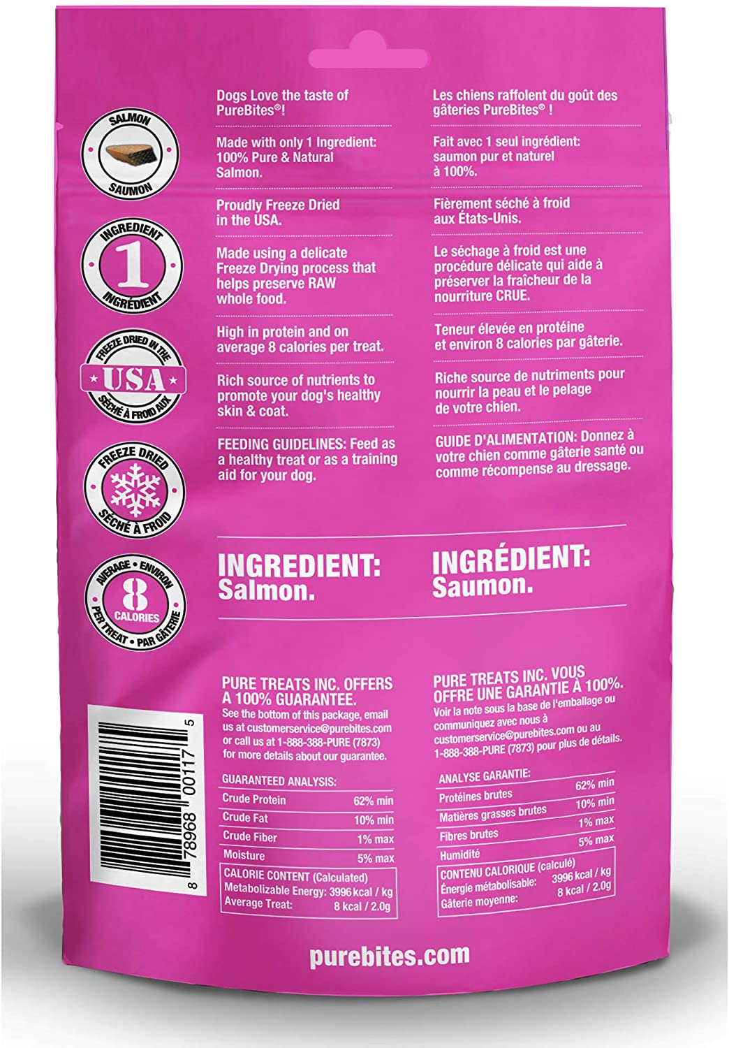 PureBites Freeze-Dried Salmon Dog Treats
